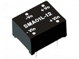 SMA01L-12, Преобразователь: DC/DC; 1Вт; Uвх:4,5?5,5В; 12ВDC; Iвых:84мА; 1,7г, MEAN WELL