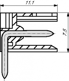 1605100000, SL 3,5/5/90G pin header 90deg. pitch 3.5 mm, 5 poles, Weidmuller