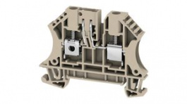 2436380000, Test Disconnect Terminals, 400V, 32A, 2 Poles, 4mm\x1a, Screw, Dark Beige, Weidmuller