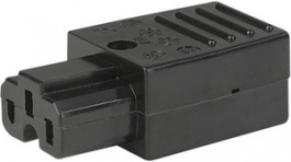 4310.0003, IEC Cord Connector C15A black, Schurter