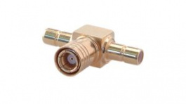 43 SMB-50-0-2/111 NE, Adapter, T-Type, SMB Plug - SMB Socket, 50Ohm, Huber+Suhner