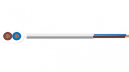 RND 475-00019 [100 м], Mains cable&nbsp;&nbsp; 2 x0.5 mm2 Copper Unshielded , 300/300 V White, RND Cable