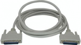 RND 765-00039, D-Sub Cable 25-Pin Male-Male 3 m Grey, RND Connect