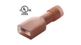 RND 465-00518 [100 шт], Blade Receptacle Nylon Red 6.3 x 0.8 mm Pack of 100 pieces, RND Connect