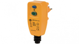 1290642, Protection plug yellow 10 A/230 VAC Protective contactTyp 12, Brennenstuhl