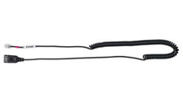 AXC-04, Coiled Headset Cable, 1x RJ-9 - 1x QD, 500mm, Axtel