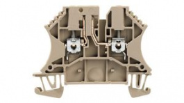 8731700000, Test Disconnect Terminals, 500V, 24A, 2 Poles, 2.5mm\x1a, Screw, Dark Beige, Weidmuller