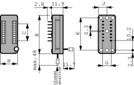 220-3342-00-0602J, IC test socket, DIL 20, 3M