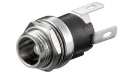 11136 EDC 25 L, DC-panel socket, Female, 2.5 mm, 5.75 mm, Goobay