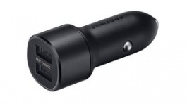 EP-L1100WBEGEU, Charger, Car, 2x USB-A, 2A, 15W, Black, Samsung