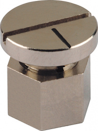 516.4, Rotary knob brass nickel-plated 10 mm, Mentor
