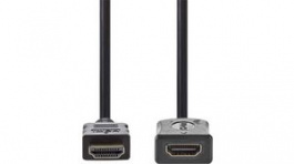 CVGP34090BK10, HDMI Cable with Ethernet M-F HDMI Plug - HDMI Socket 1m, Nedis (HQ)