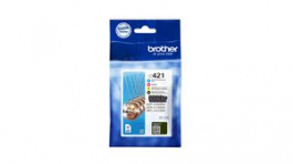 LC421VALDR, Ink Cartridge, Black/Cyan/Magenta/Yellow, Sheets, Brother
