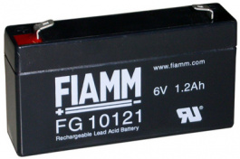 FG10121, Lead-Acid Battery, 6 V 1.2 Ah, FIAMM