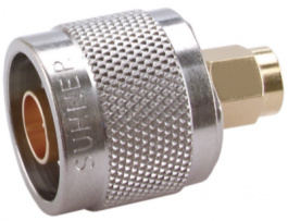32 N-SMA-50-1/11- NE, Straight Adapter, N Plug - SMA Plug, 50Ohm, Huber+Suhner