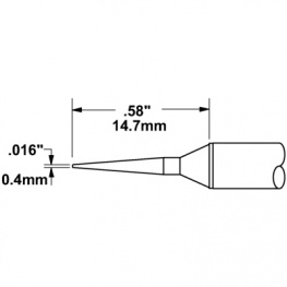 STTC-145, Soldering Tip Conical / Narrow 390 °C, Metcal