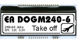 EA DOGM240W-6, LCD-graphic display 240 x 64 Pixel,white, Electronic Assembly