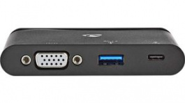 TCARF220BK, USB Type-C Computer Hub 3-Port USB A Socket/USB C Socket/VGA Socket, Nedis (HQ)