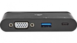 TCARF220BK, USB Type-C Computer Hub 3-Port USB A Socket/USB C Socket/VGA Socket, Nedis (HQ)