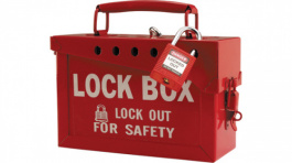 65699, Lockout Box;Steel;Red, Brady