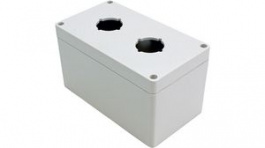 1554PB2D, Watertight Pushbutton Enclosure, 30.75 mm, Polycarbonate, Hammond