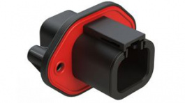 ATP04-4P-PM07G, Housing, Plug, 2 Rows, 4 Poles, Black, Amphenol