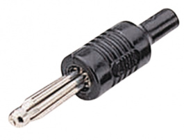 001 16013 410012, Adapter plug series 001 diam. 2 mm / diam. 4 mm Black, Buschel