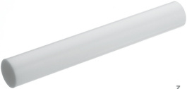 PTFE NATURE 1000X25, Plastic rod 1000 x 25 mm, -