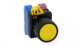 YW1B-A1Y, Pushbutton Switch Actuator, Plastic, Yellow, Latching Function, IDEC