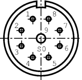 99 4604 20 09, Device sockets, 9-pin 623 Poles=9 Female, Binder
