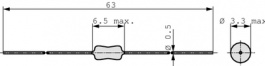 MICC-470K, Индуктор, аксиальные выводы 47 uH 0.2 A, FASTRON