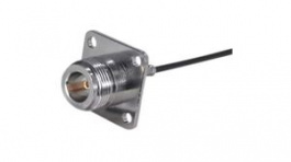25 N-50-2-9/133 NE, RF Connector, N-Type, Brass, Socket, Straight, 50Ohm, Crimp Terminal, Huber+Suhner
