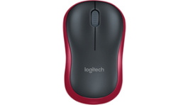 910-002237, Mouse M185 1000dpi Optical Black / Red, Logitech