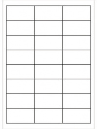 L6433, Universal label. 64.6 x 33.8 mm, -