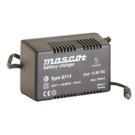 8714CV 12V, Charger for lead-acid batt. 0.65A, Plug-in, Constant Voltage, Mascot