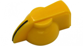 RND 210-00271, Pointer Knob, yellow, with line, Diameter19 mm, RND Components