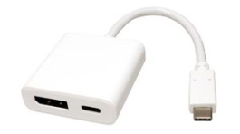12.03.3221, Video Adapter, USB C Plug - DisplayPort Socket/USB C Socket, 100mm, SECOMP (Roline)