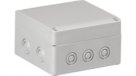 SPCM131308G, Plastic enclosure 125 x 125 x 75 mm grey PC IP 66/67 N/A Cubo S, Ensto