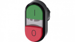 3SU1001-3BB42-0AK0, SIRIUS ACT Twin Push-Button front element Plastic, red/green, Siemens