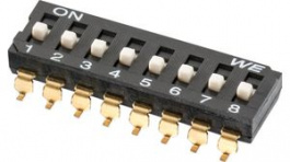 418121270808, DIP Switch Raised 8-Pin 2.54mm Gull Wing, WURTH Elektronik