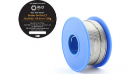 RND 560-00167, Solder Wire, Sn99.3/Cu0.7, 100 g, 0.5 mm, RND Lab