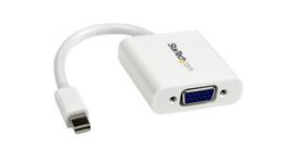 MDP2VGAW, Mini DisplayPort to VGA Adapter - White, StarTech.com