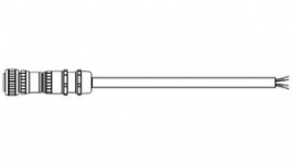 PCS040N-05.0-0C5, Power Cable,5 m,IP 67, Mitsubishi