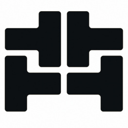 104440, Floor Corner Marks, T-shaped PU=1 PAK, Brady