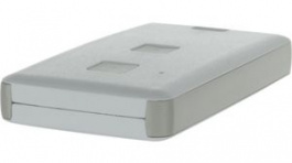 13122.30, Remote Control Case 2 Pushbutton 71.5x39.5x11mm Light Grey / White Plastic, Teko