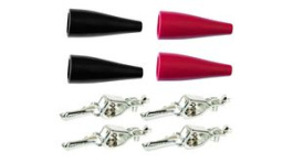 10015, Crocodile Clip Kit, Metal/Black/Red, 5A, MUELLER