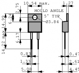 MHP20S150F, Силовой резистор 15 Ω 20 W ± 1 %, BI Technologies