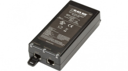 LPJ001A-T, PoE Gigabit Injector 1-port, RJ-45 10/100/1000 Mbps-RJ-45 10/100/1000 Mbps, Black Box