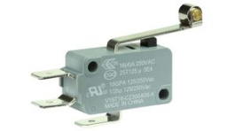 V15T16-CZ300A06-K, Микропереключатель; с рычагом (с роликом); SPDT; 16A/250ВAC, Honeywell