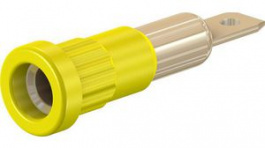 23.1013-24, Press-in Socket 4mm Yellow 25A 60V Gold-Plated, Staubli (former Multi-Contact )